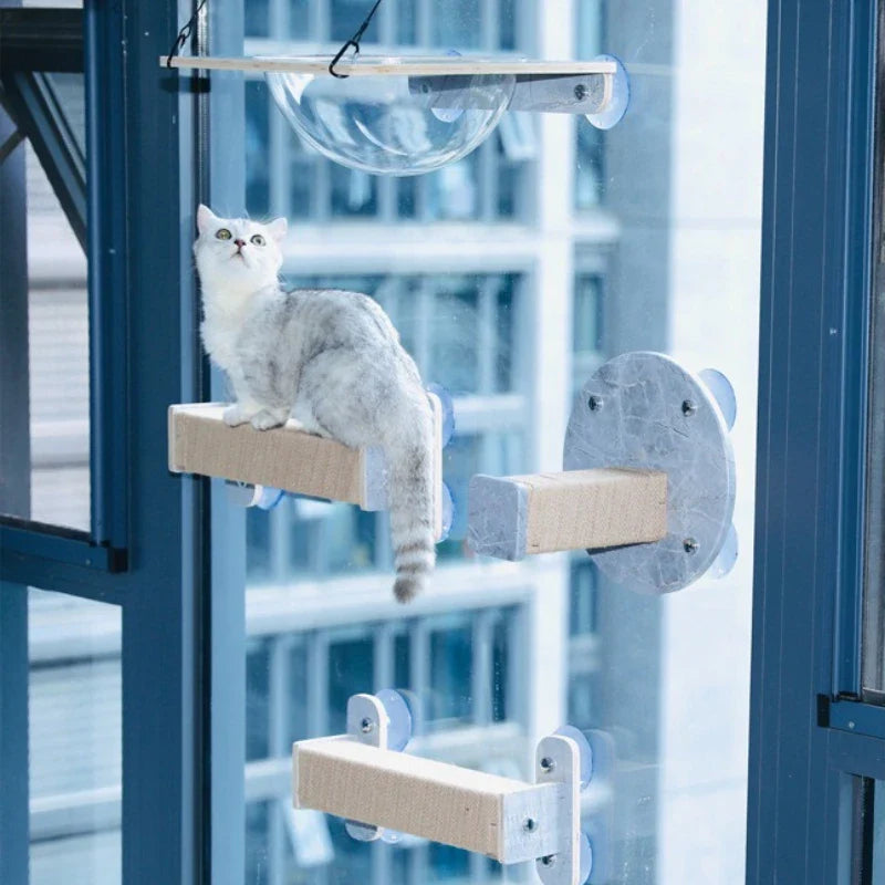 Arbre a chat Mural VueMiaou – Fenêtre