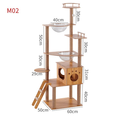 Arbre à chat CatForest en bois naturel et design