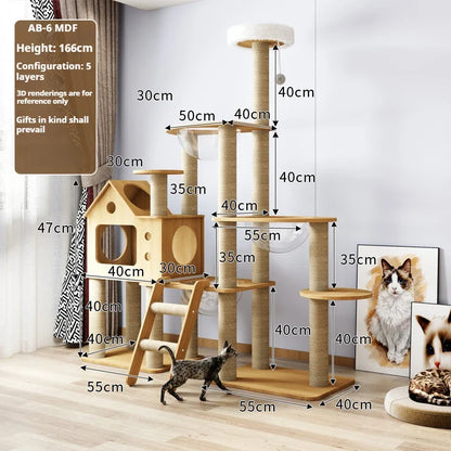 Nature'Cat Arbre à chat bois massif