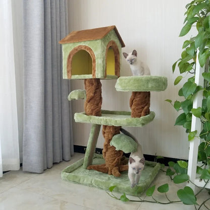 Arbre à chat multi-niveaux TreeTopDream - maison de luxe