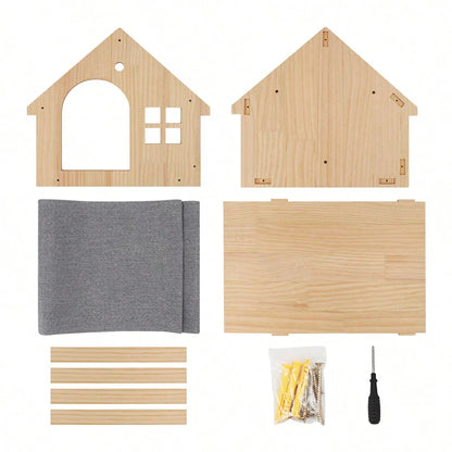 MaisonPerchée: Maison en bois murale pour chat