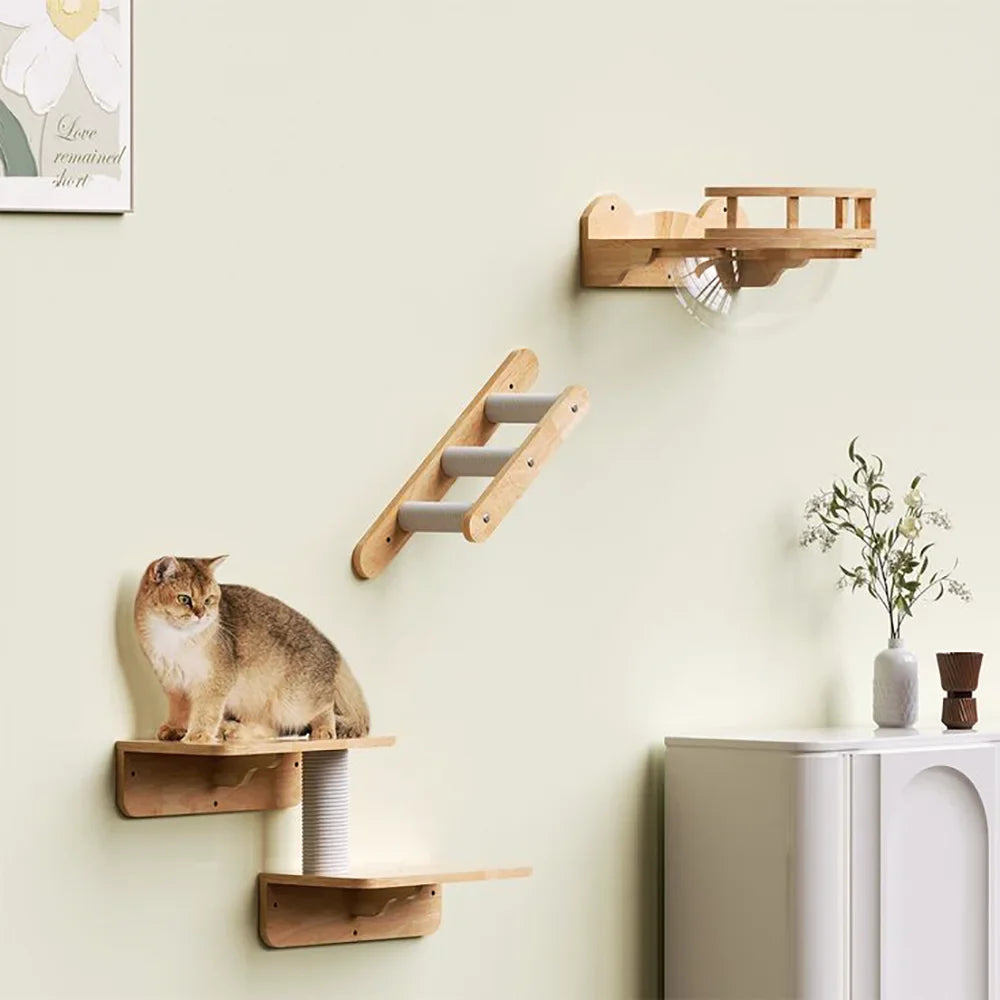 CheminFélin Arbre a chat pas cher mural bois