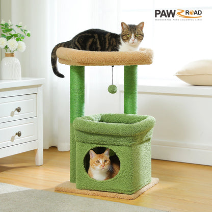 CosyNiche Arbre à chat compact avec condo et perchoir