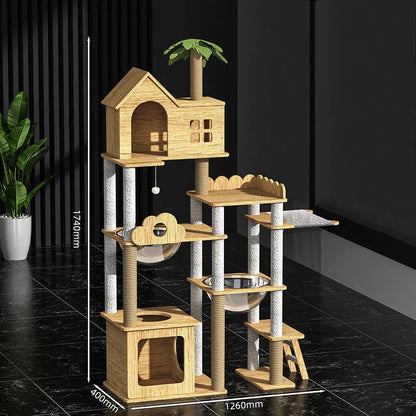 Arbre à chat design - Bois par Félissime