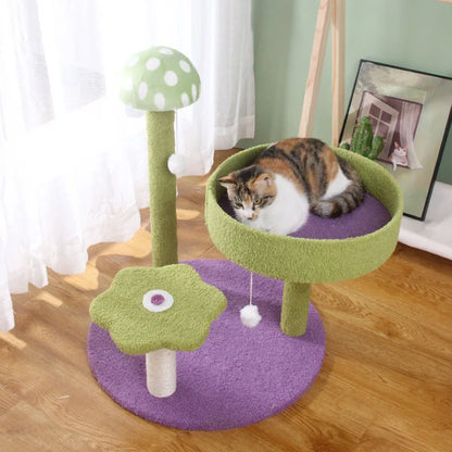 Arbre à chat coloré - Miaouland Jardin
