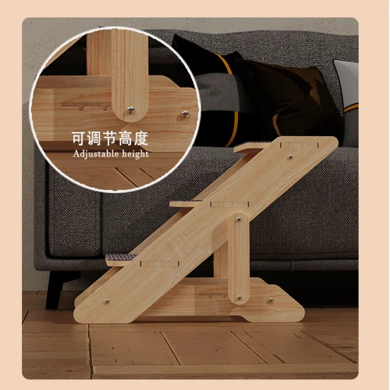 PawPro Escalier pour chats âgés ou blessés en bois