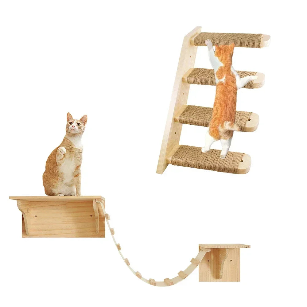 Arbre a chat mural - Pont suspendu CatVenture