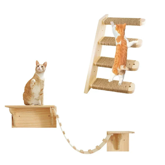 Arbre a chat mural - Pont suspendu CatVenture