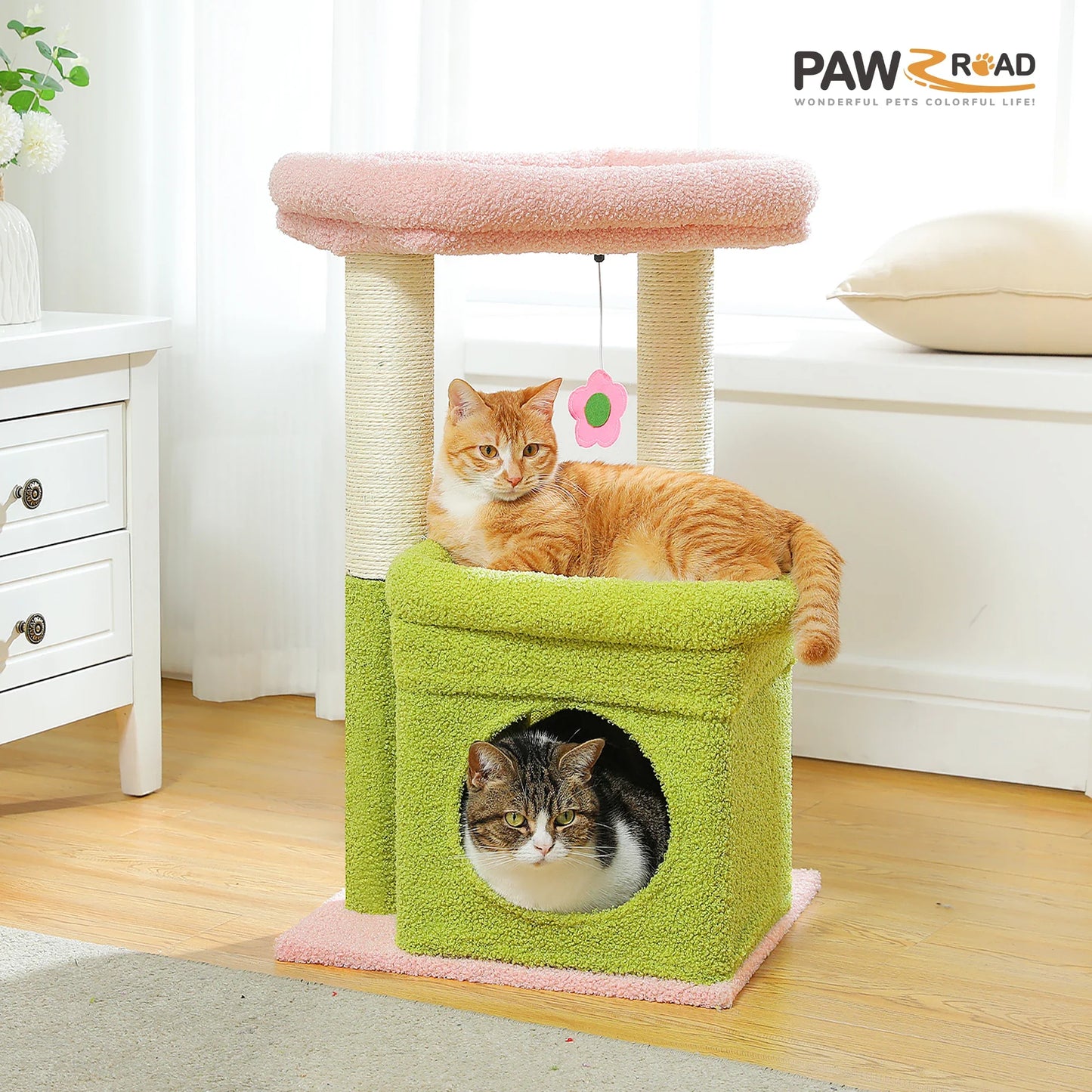 CosyNiche Arbre à chat compact avec condo et perchoir