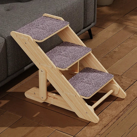 PawPro Escalier pour chats âgés ou blessés en bois