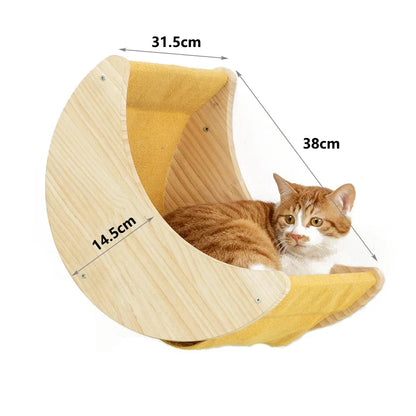 AventureCiel Arbre a chat Mural en Bois (hamac, escalier)