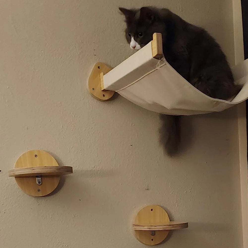 BrandKit: Kits pour arbre à chat Mural Bois – Perchoir Hamac