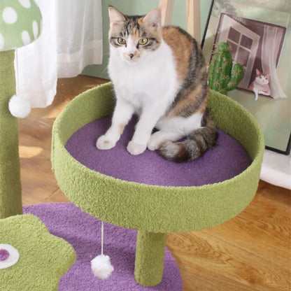 Arbre à chat coloré - Miaouland Jardin