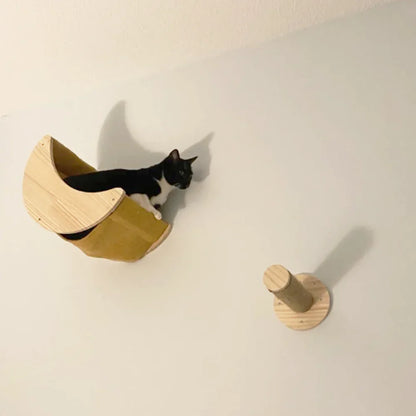 Arbre à chat hamac lune en bois - Nest
