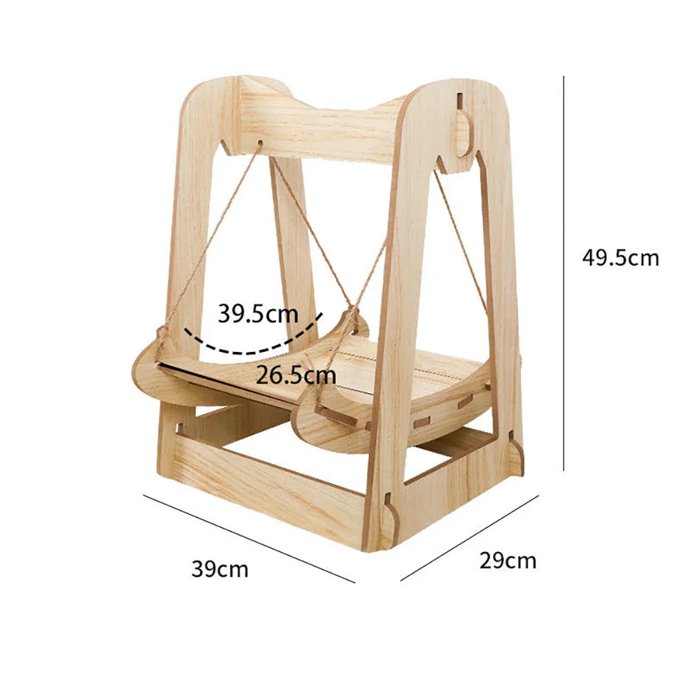 Balançoire pour Chat en Bois - SwingPaws