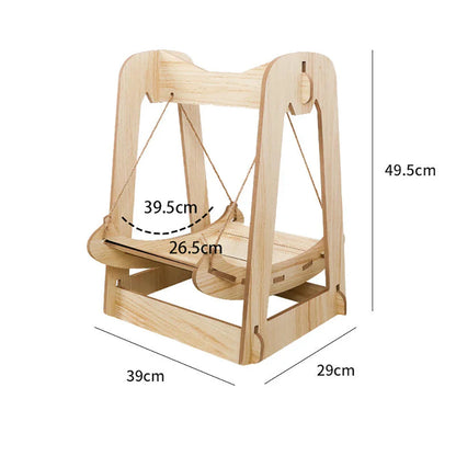Balançoire pour Chat en Bois - SwingPaws