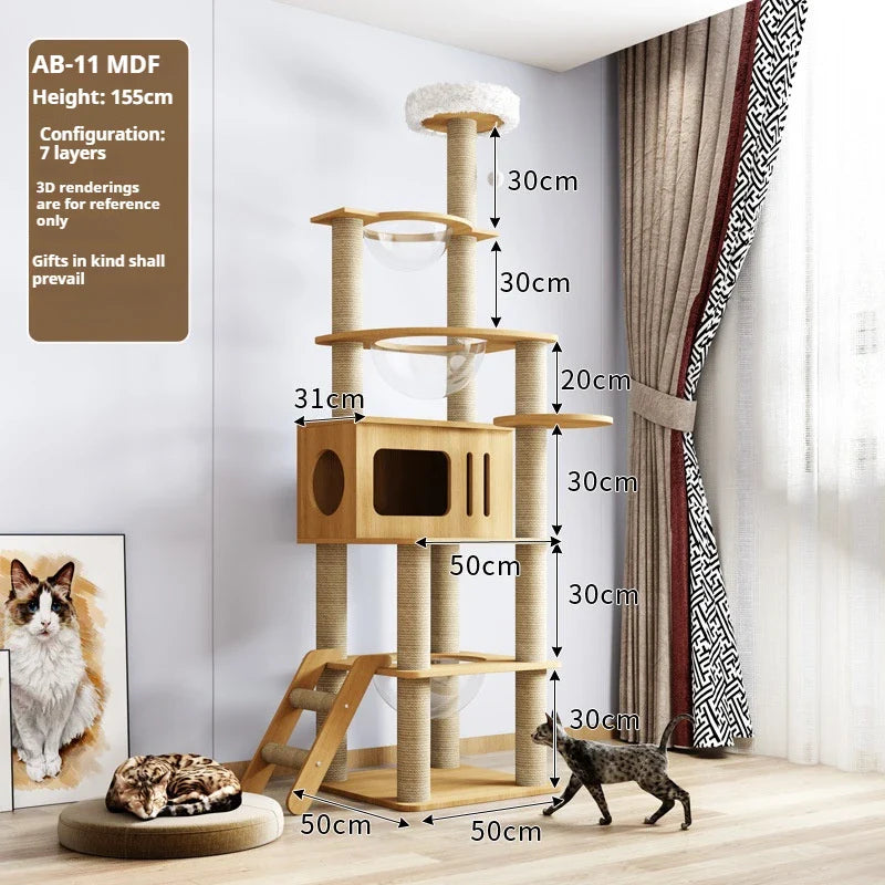 Nature'Cat Arbre à chat bois massif