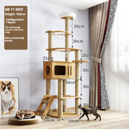 Nature'Cat Arbre à chat bois massif