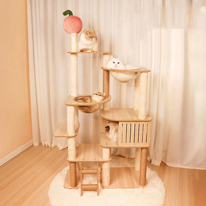 Arbre à chat design - Bois par Félissime