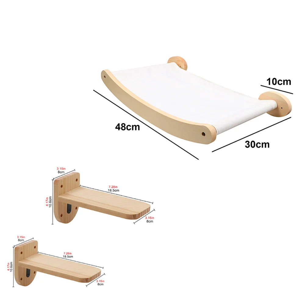 BrandKit: Kits pour arbre à chat Mural Bois – Perchoir Hamac