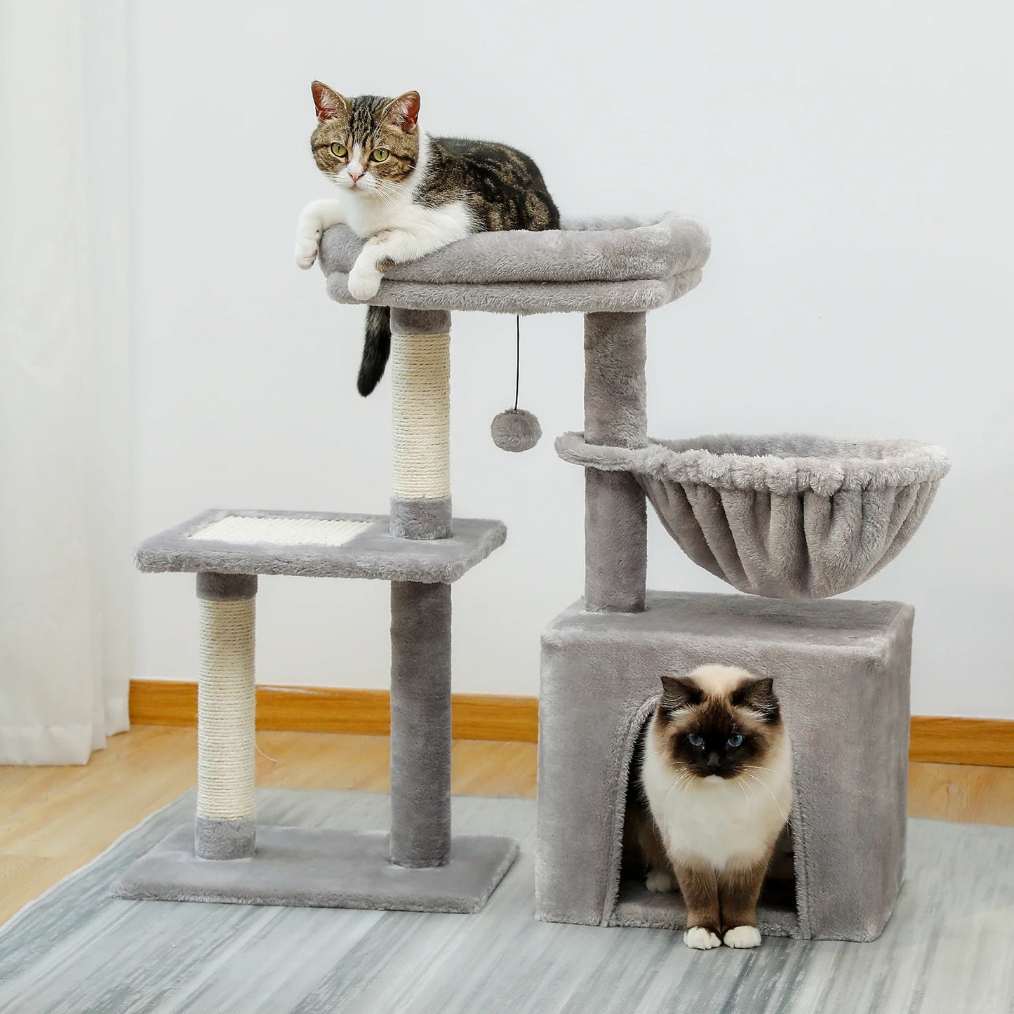 Arbre a Chat CozyNest beige / gris Confortable