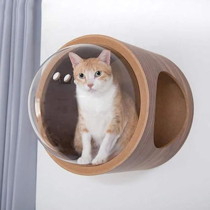 Arbre à chat Capsule spatiale Pro avec dôme d'observation
