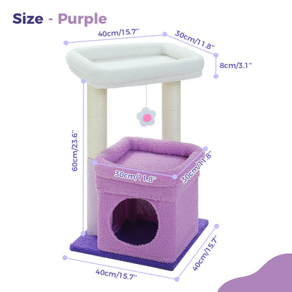 CosyNiche Arbre à chat compact avec condo et perchoir