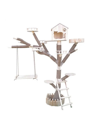 Arbre a chat extérieur- PawBrand Naturel DIY Accessoires