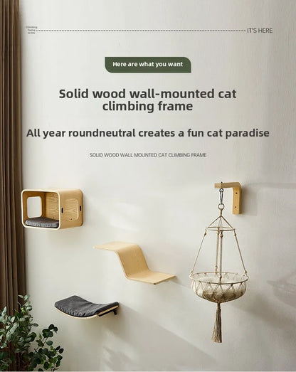 Arbre à chat design mural par EleganceMurale