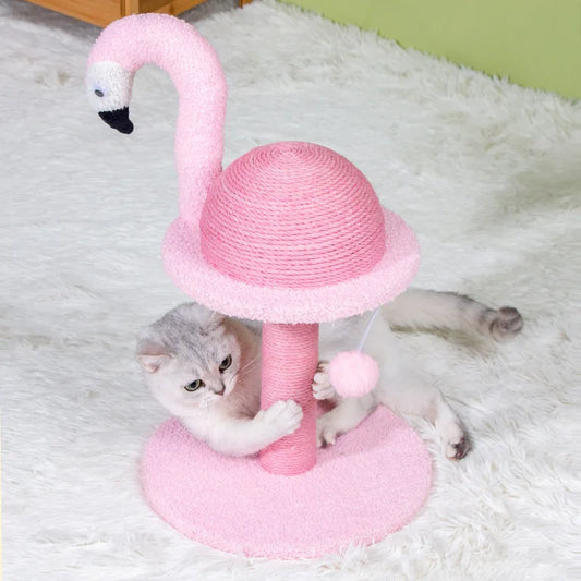 Arbre a chat Design Flamant Rose Premium