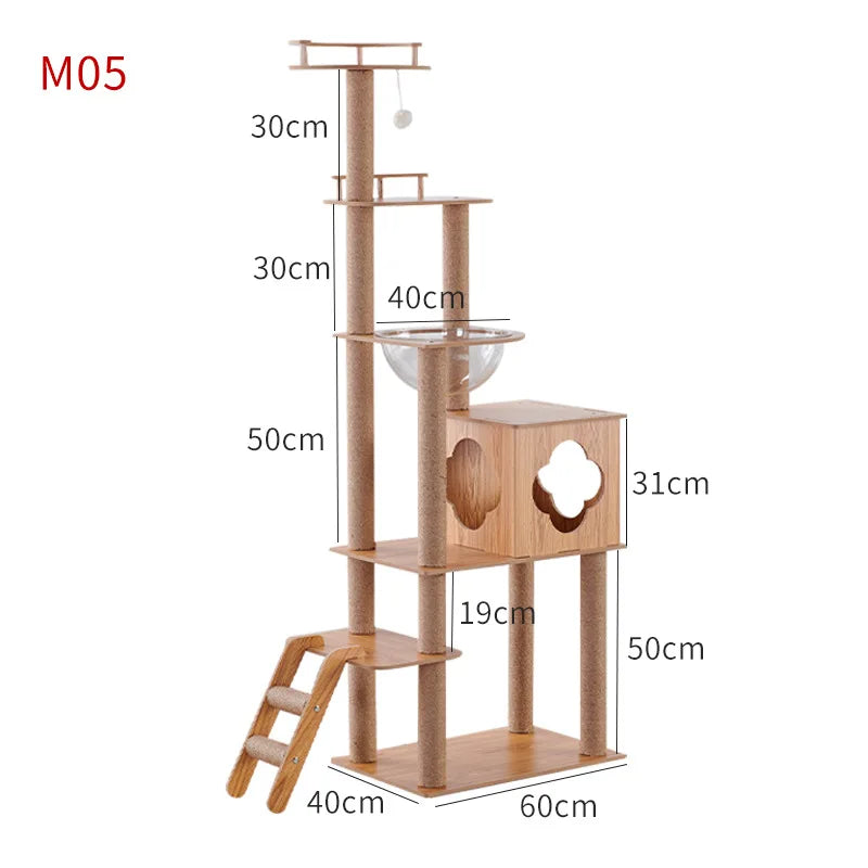 Arbre à chat CatForest en bois naturel et design