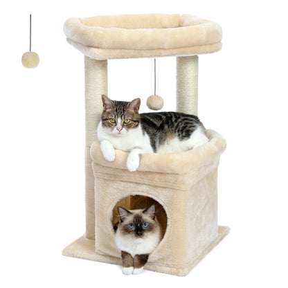 CosyNiche Arbre à chat compact avec condo et perchoir