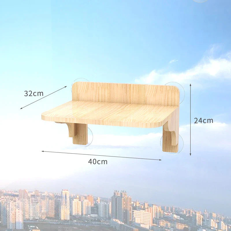 Étagères murales fenêtre pour chat avec ventouses – Skyview
