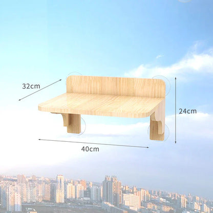 Étagères murales fenêtre pour chat avec ventouses – Skyview