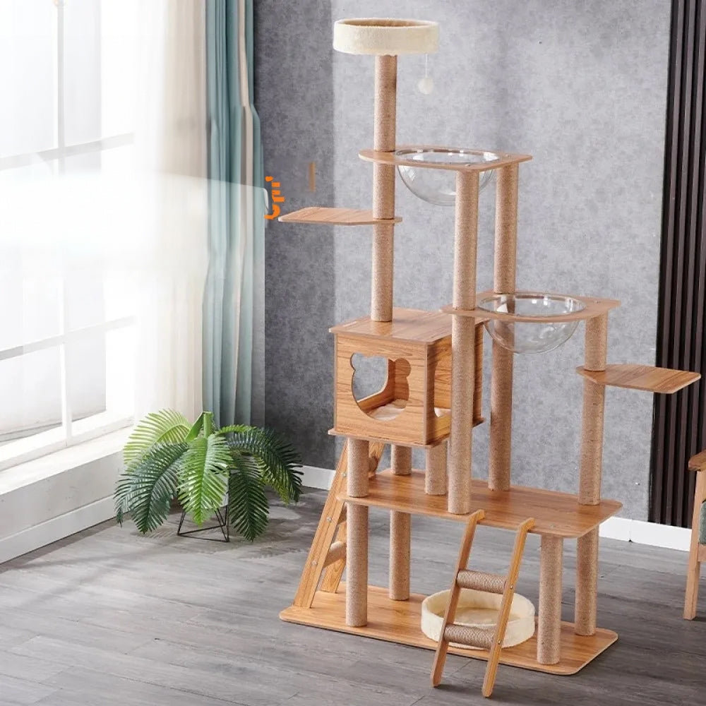 Arbre à chat CatForest en bois naturel et design