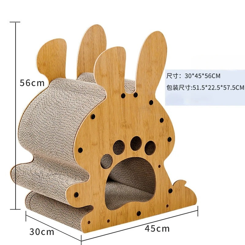 Arbre à chat drôle — BrandZen Carton ondulé dense à gratter