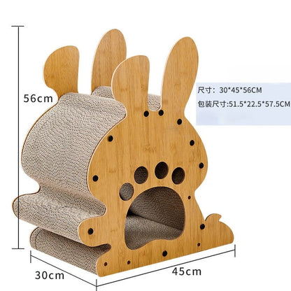 Arbre à chat drôle — BrandZen Carton ondulé dense à gratter