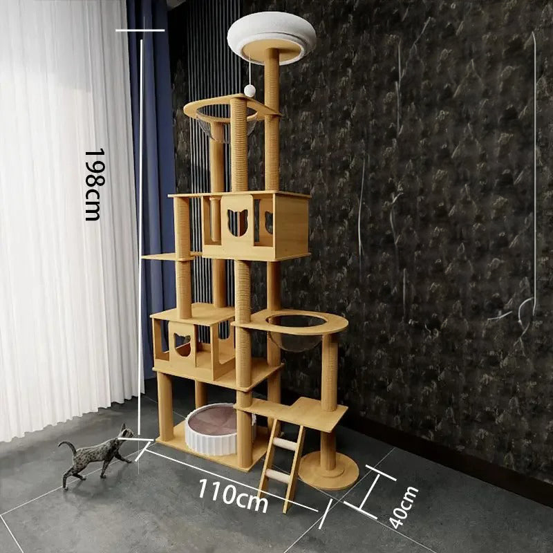 Arbre a Chat Maine Coon Bois Massif - ForestFun