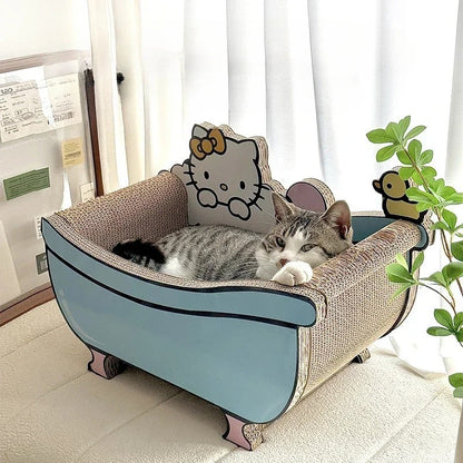 Arbre à chat drôle — BrandZen Carton ondulé dense à gratter