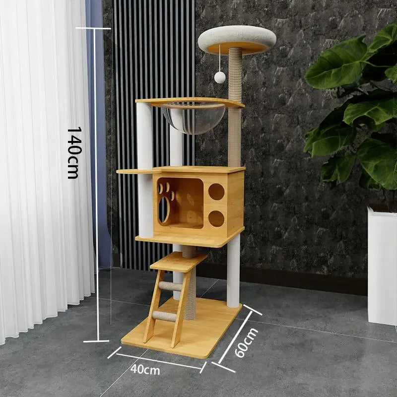 Arbre a Chat Maine Coon Bois Massif - ForestFun