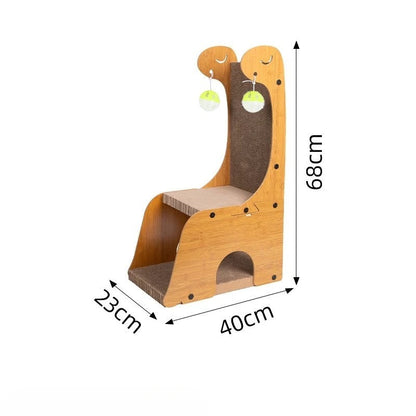 Arbre à chat drôle — BrandZen Carton ondulé dense à gratter