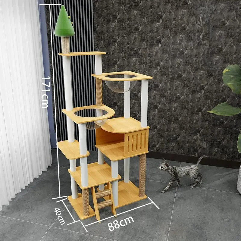 Arbre a Chat Maine Coon Bois Massif - ForestFun