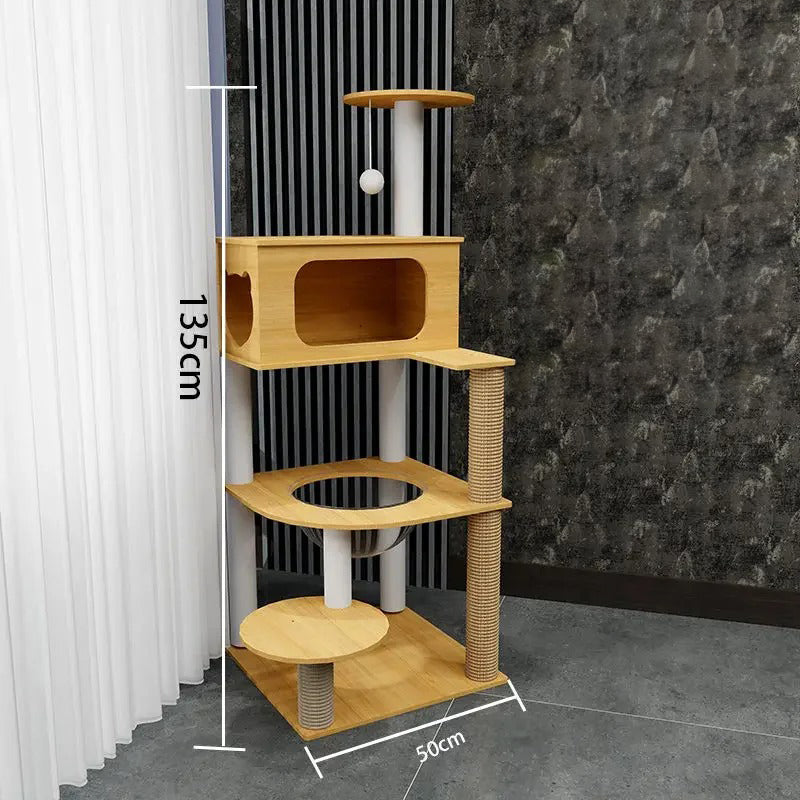 Arbre a Chat Maine Coon Bois Massif - ForestFun