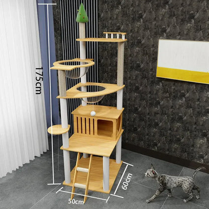 Arbre a Chat Maine Coon Bois Massif - ForestFun