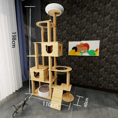 Arbre a Chat Maine Coon Bois Massif - ForestFun
