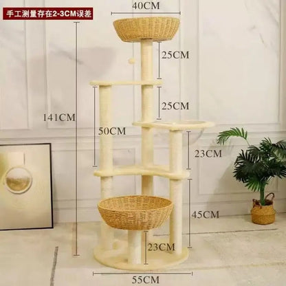 Arbre a chat SkyNest Design Bois Massif - Dôme