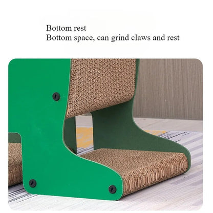 Arbre à chat drôle — BrandZen Carton ondulé dense à gratter