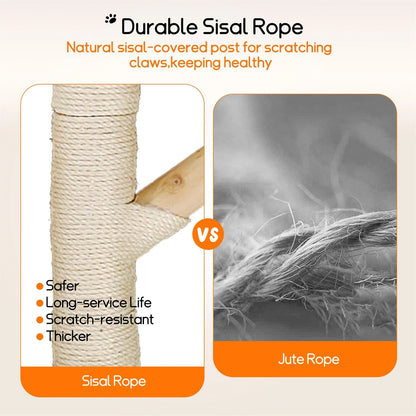 Arbre a chat Design Bois Massif - SkyNest Mini