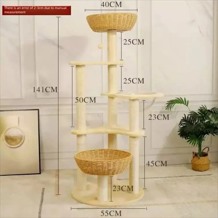 Arbre a chat SkyNest Design Bois Massif - Dôme