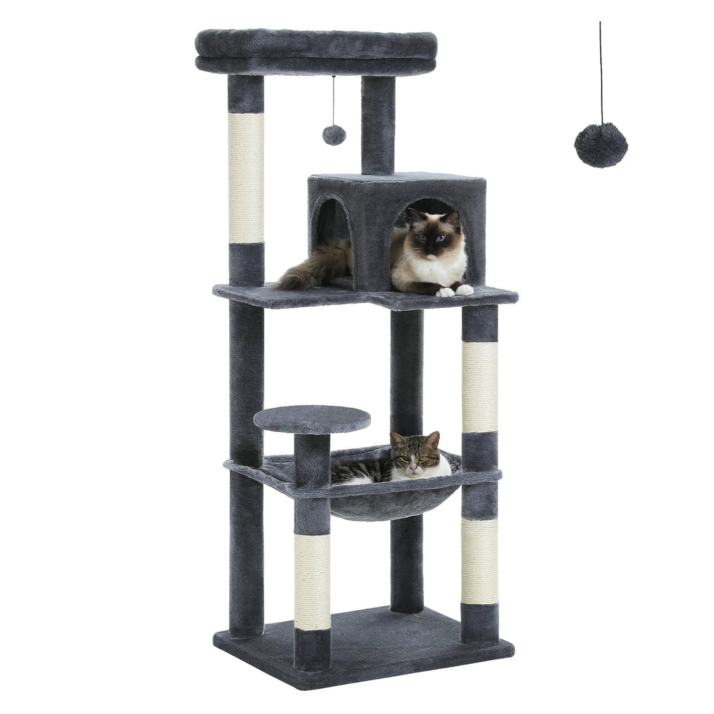 MajesticTower: Arbre à chat moderne avec condo et perchoir